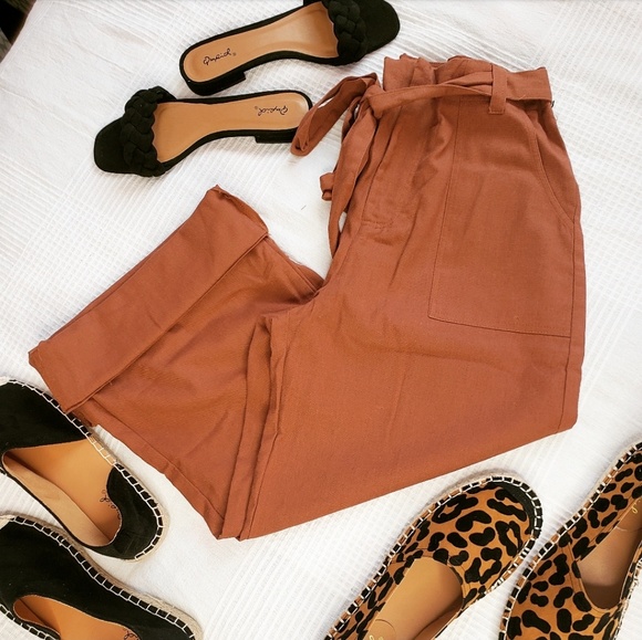 🆕️//The Coral// tan high waisted pants - Picture 5 of 7